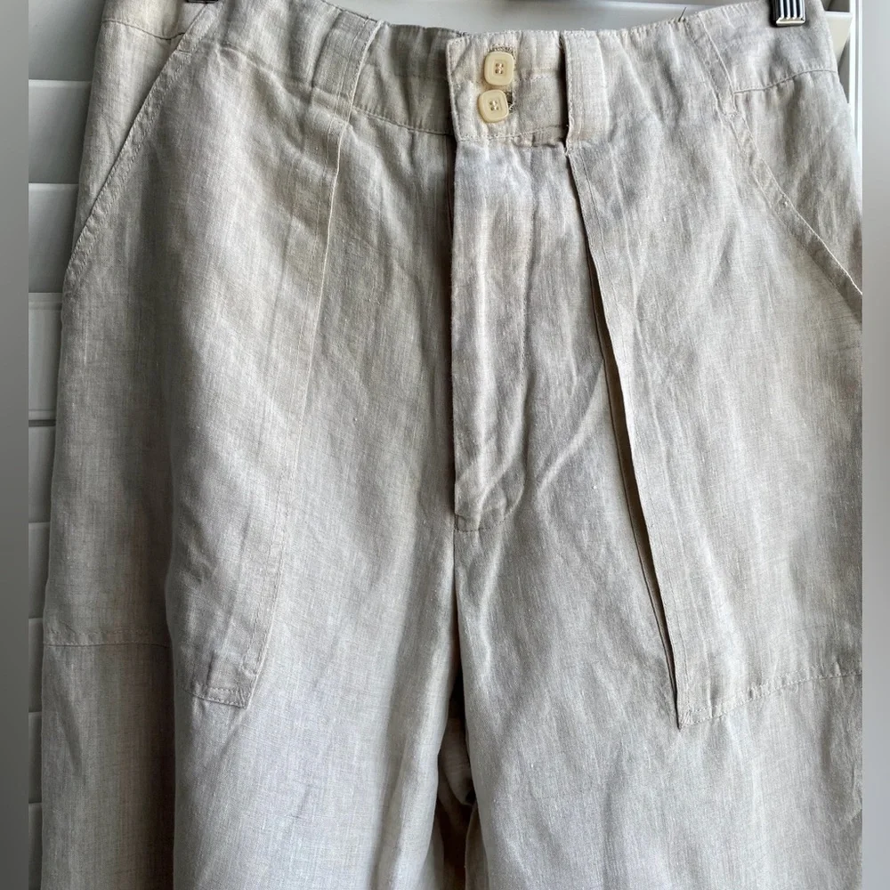 Lorenier 100% linen pants
